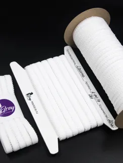 001 К-94/9 ОПТ Резинка ажурная Lauma 9 мм, белый 001