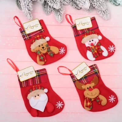 Носок новогодний «Весёлые гости» 16*9 см, в ассортименте