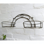 Подставка для цветов настенная "Радуга" на 2 горшка, металл М0000089