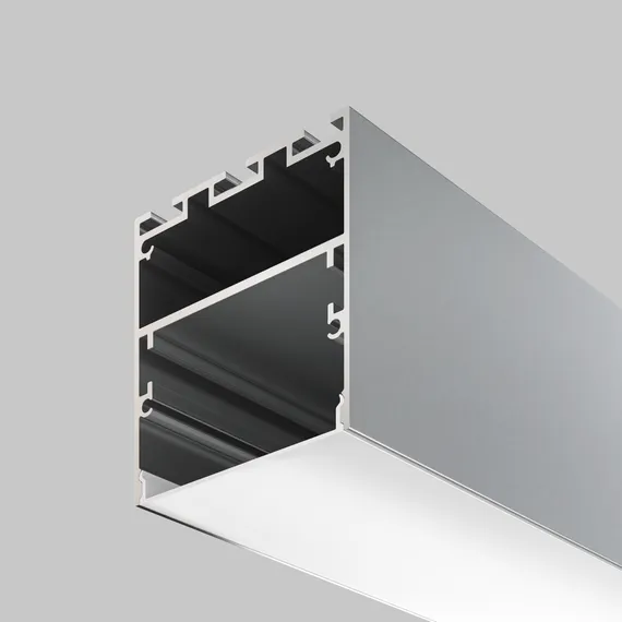 Алюминиевый профиль накладной-подвесной 50x50 (Серебро, 2 м), ALM-5050-S-2M Led Strip alm-5050-s-2m