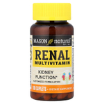 Mason Natural, мультивитамины для почек, 100 капсул