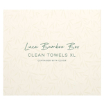 Clean Skin Club, Luxe Bamboo Box, чистые полотенца, размер XL, контейнер с крышкой, 50 шт.