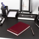 Ежедневник недатированный А5 145х215 мм BRAUBERG бумвинил, 160 л., бордовый, 126541