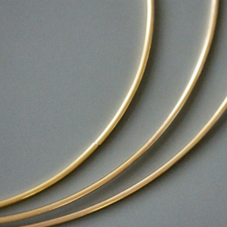 Кольцо для макраме 25 см 3 шт в наборе, цвет золотистый, неразъемное / кольцо металлическое основа для рукоделия / основа для ловца снов