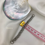 Вешалка петелька цепочка для верхней одежды серебро