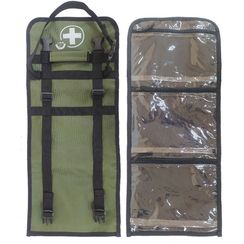 Набор первой помощи для активного отдыха, туризма, путешествий (сумка- скрутка) хаки  
штрихкод  4607025847632