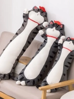 Мягкая игрушка кот батон 110 см, подушка обнимашка