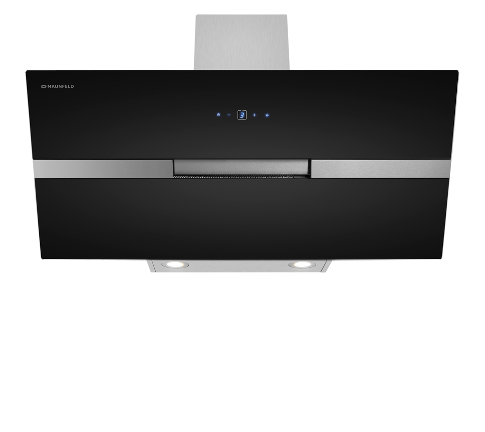 Каминная вытяжка Maunfeld MERSEY 90 Inox Glass BLACK