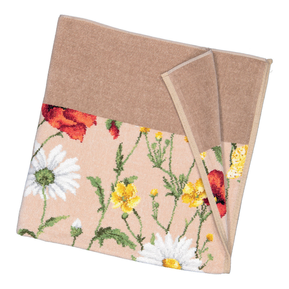 Полотенце 75х150 Feiler Daisy Field Beige сафари