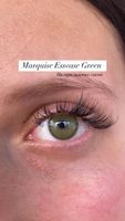 Зеленые натуральные цветные линзы c окантовкой на 12 мес. Marquise essvase green/ Для темных и светлых глаз