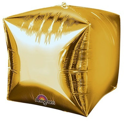 Куб 3Д "Золото металлик" 38 см