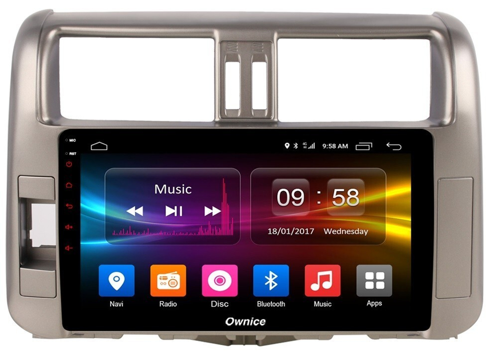 Магнитола для Toyota Land Cruiser Prado 150 2009-2013 - Carmedia OL-9613 QLed, Android 12, TS10, CarPlay, 4G SIM-слот