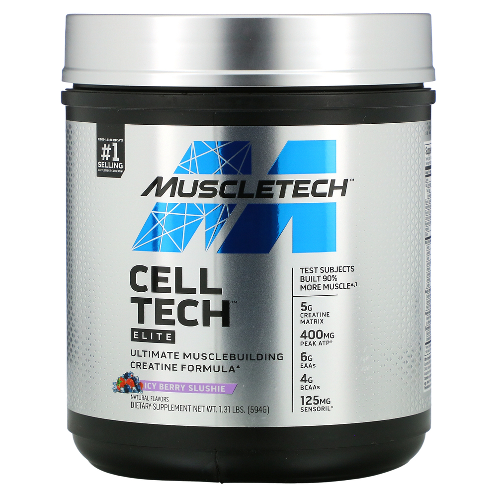 MuscleTech, Cell Tech, Elite, ледяные ягоды, 594 г (1,31 фунта)