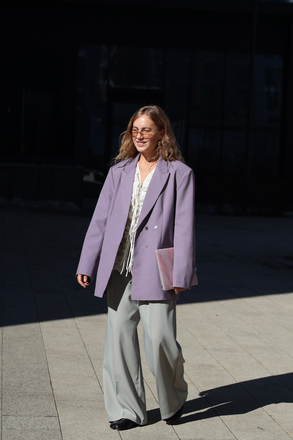 Пиджак Las Celula лиловый