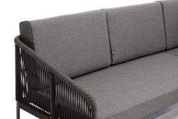 "Канны" модульная угловая лаунж-зона из роупа (веревки), цвет темно-серый