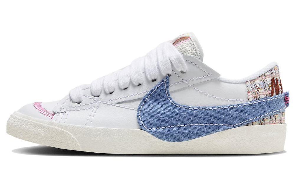 Кроссовки Nike Blazer Low Jumbo "Denim Swoosh" (Женская размерная сетка)