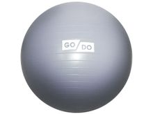 Мяч для фитнеса матовый d - 55 см GO DO :FB-55  (Серебро)