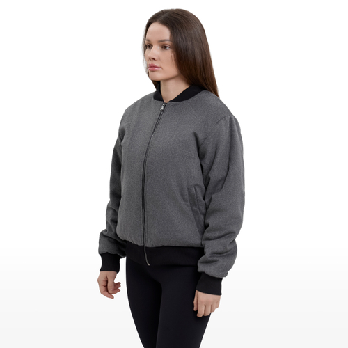 Бомбер Clan 13 Wool, серый