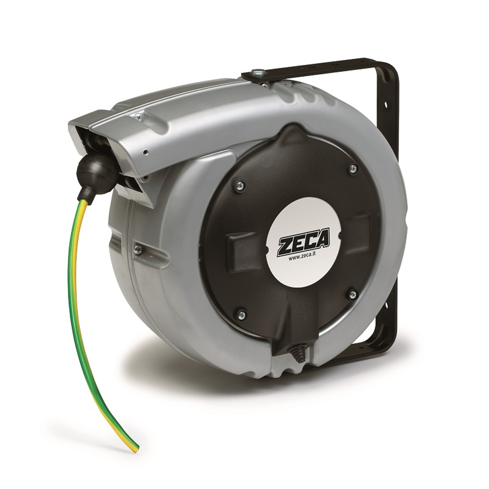 Катушка кабельная 16+2 метра, 380 В, кабель 4 жилы, алюминиевый корпус, ZECA (Италия)