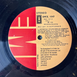 Винтажная виниловая пластинка LP Pussycat Wet Day In September (Индия 1978)