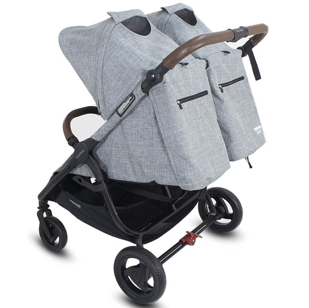 Детская прогулочная коляска для двойни Valco baby Snap Duo Trend Grey Marle