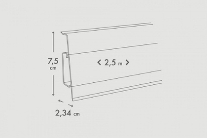 Плинтус ПВХ HI-LINE 089