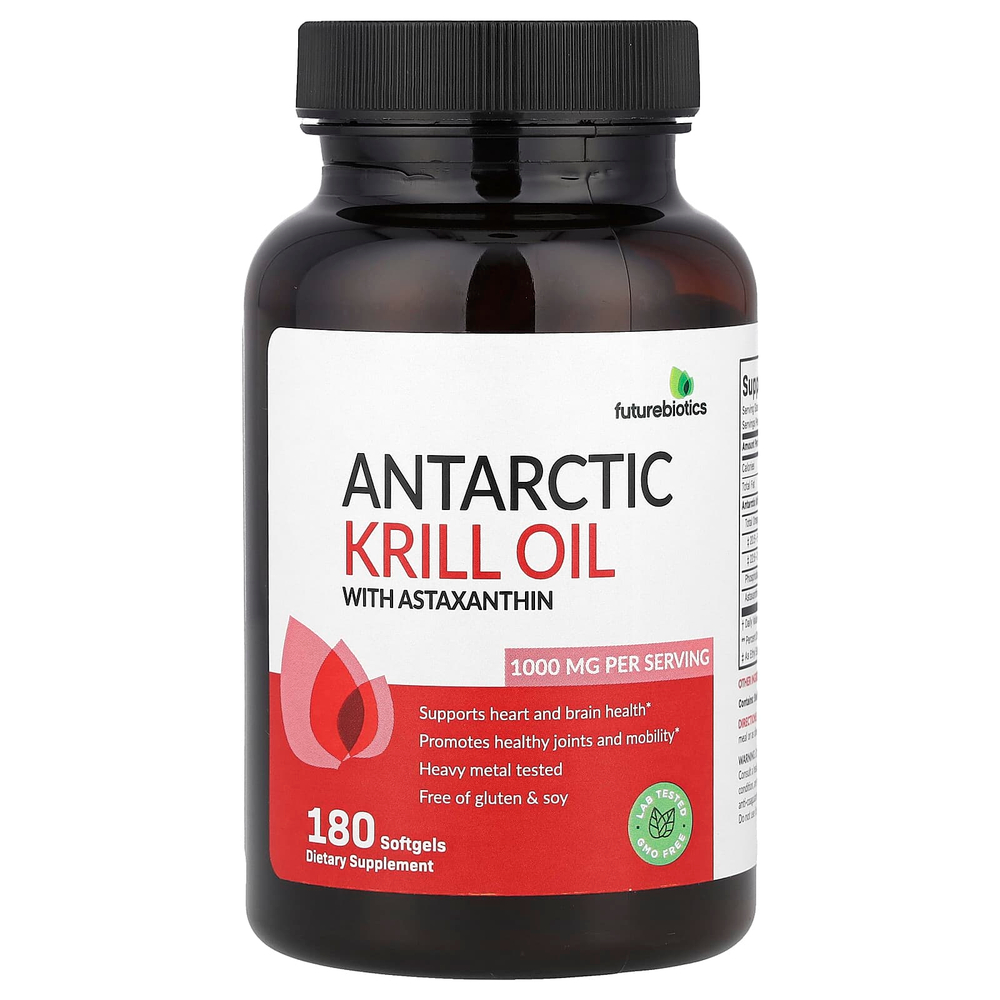 Futurebiotics, масло антарктического криля с астаксантином, 180 капсул