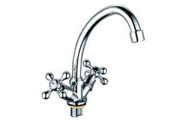 Смеситель кухня DORON DС 1909-N 1/2 керамика излив литой