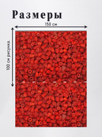 Оксфорд с принтом 3 метра №1 600 D
