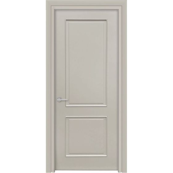 Купить Межкомнатная дверь эмаль Лайн 3/2 Багет RAL 7032 глухая