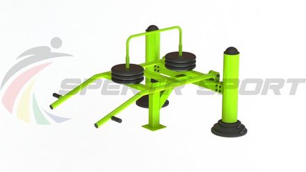 Уличный тренажер взрослый Приседание с изменяемой нагрузкой ТС 141