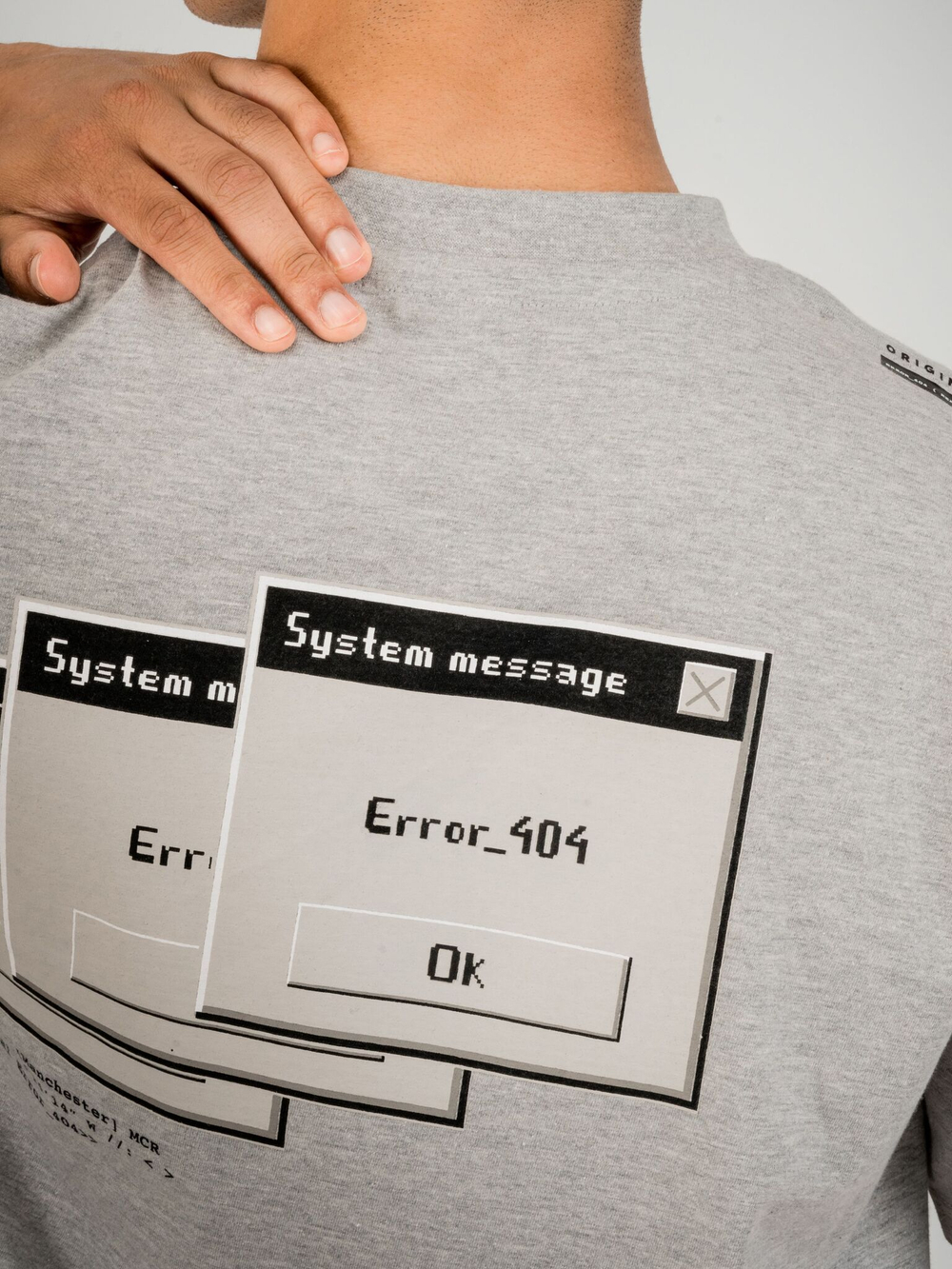 Футболка мужская ORIGINAL CREATOR GLITCH T-SHIRT, Серый