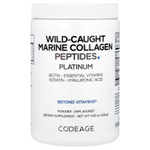 Codeage, Порошок из пептидов морского коллагена из дикого улова, платина, без добавок, 326 г (11,5 унции)