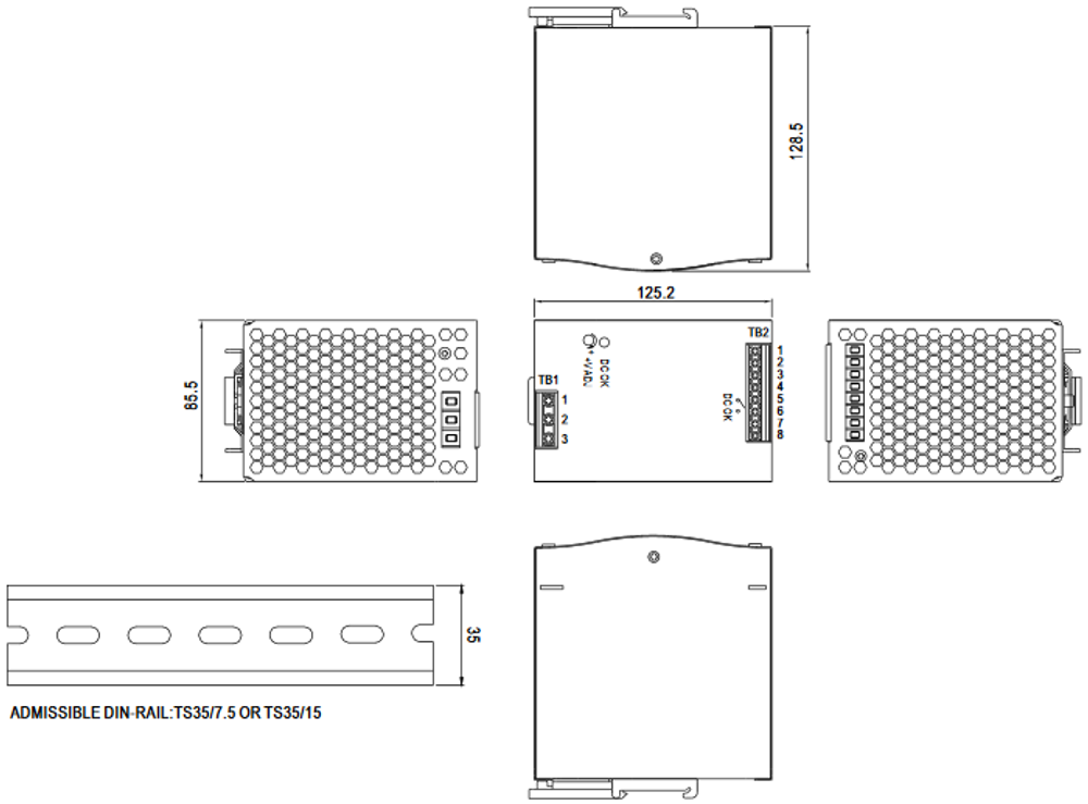Преобразователь AC-DC сетевой Mean Well SDR-480-48