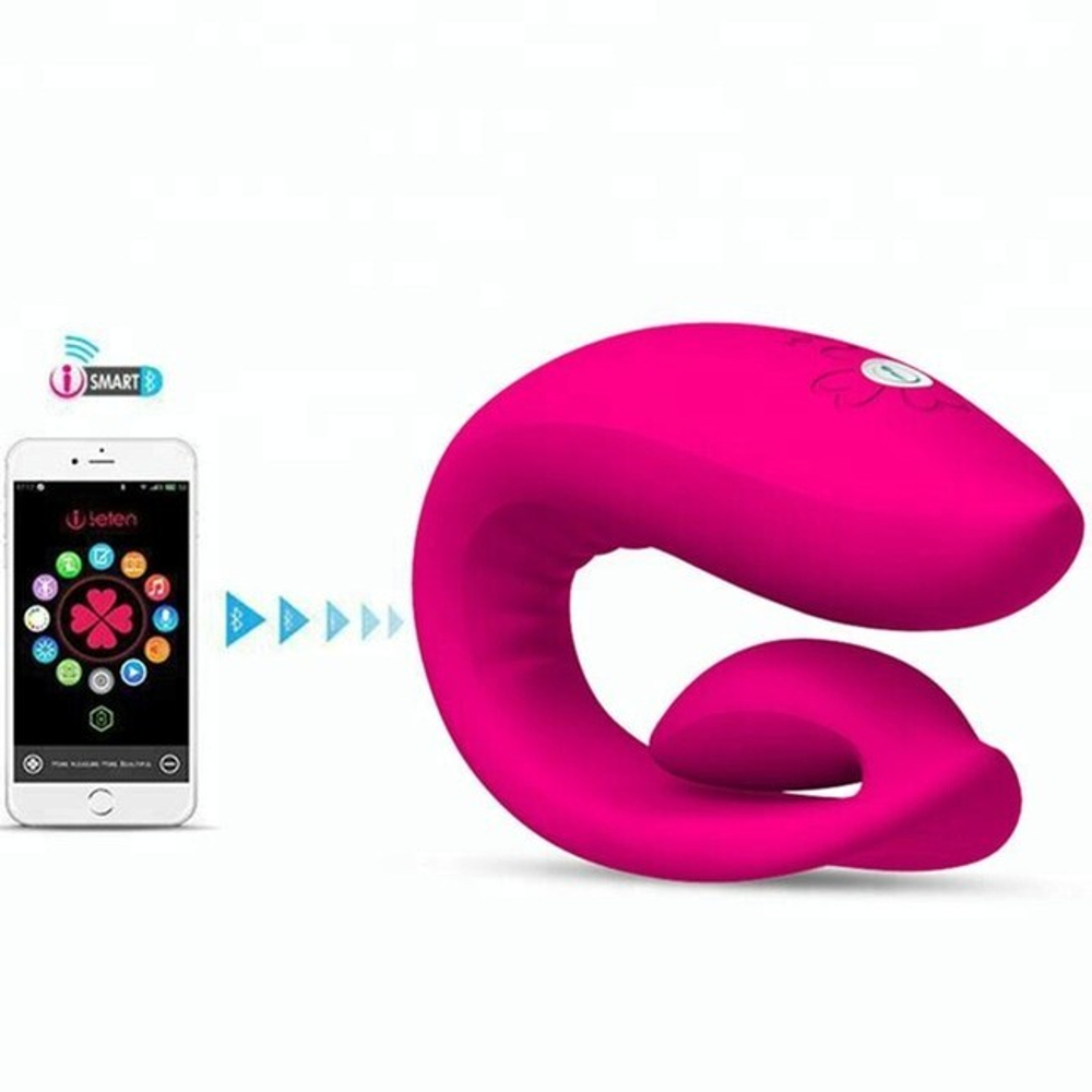 Вибромассажер клиторальный со стимуляцией G точки Vicki Clitoral and G-Spot Couple Vibrator Smartphone App (Цвет: розовый)