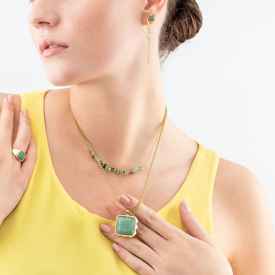 Кольцо Coeur de Lion Green-Gold 1200/40-0516 54