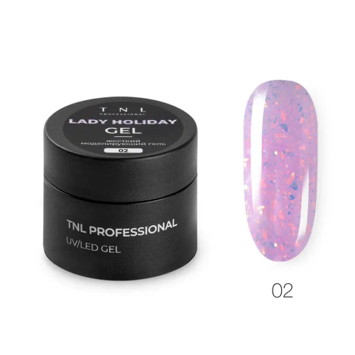 Жесткий гель для наращивания TNL Lady Holiday №02, 15 мл