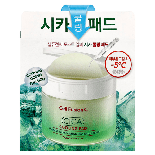 Cell Fusion C, Cica Cooling Pad, 70 подушечек, 180 мл (6,08 жидк. Унции)