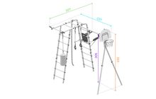 ROMANA Спорт (желтый/серый) (с качелями гнездо)