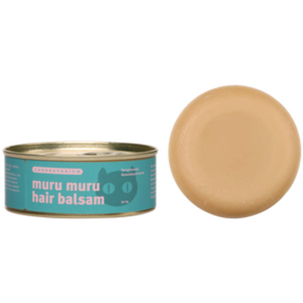 Твердый питательный бальзам для волос Muru Muru hair balsam, 70 г, Laboratorium