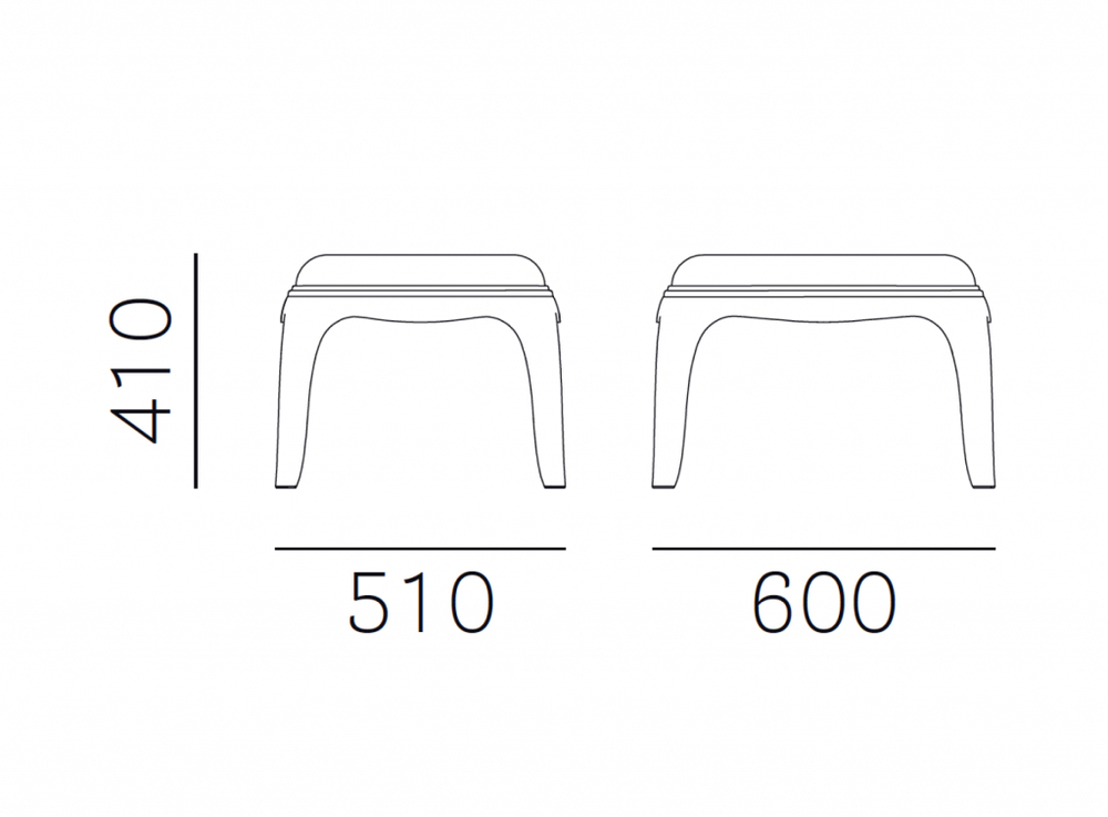 Стол-пуф прозрачный пластиковый Pasha