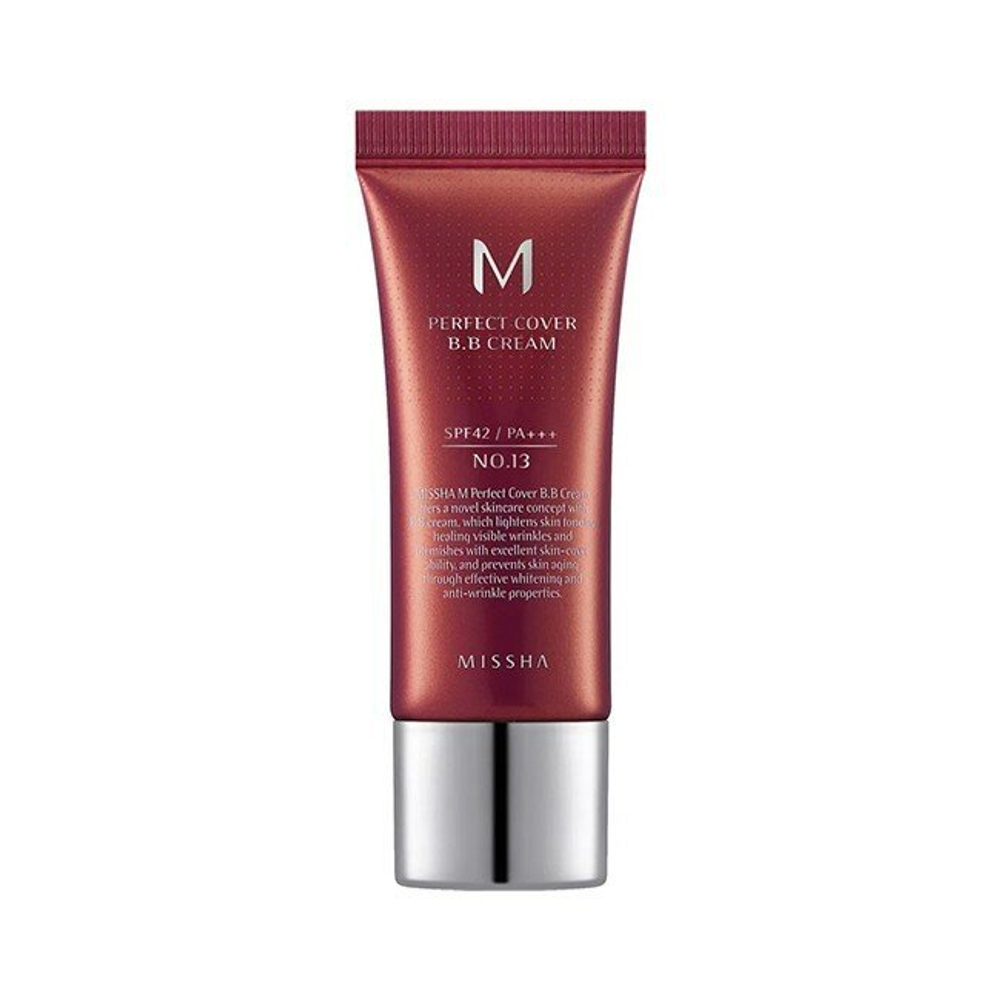 MISSHA M Perfect Cover BB Cream SPF42 PA+++, 20 мл - ВВ крем для лица. Тон № 13, 20 мл