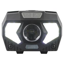 Фонарь налобный светодиодный ЭРА GB-608 на батарейках, 3xAAA, 5Вт, 7 режимов, черный