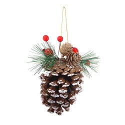 GAEM Изделие декоративное подвесное "Шишка", L9 W9 H18 см, 4в.