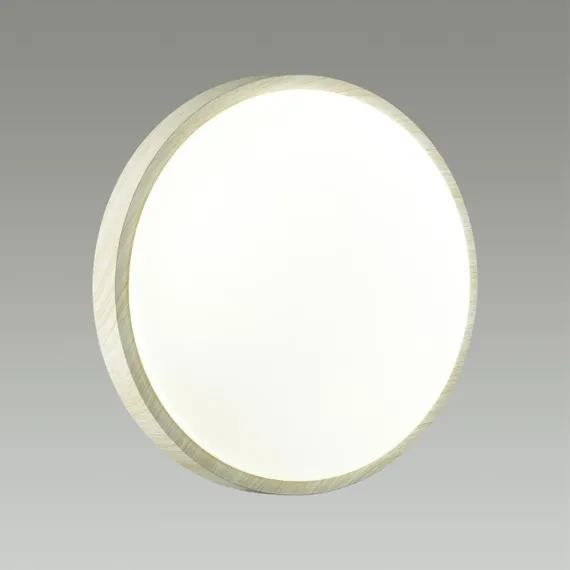 7628/EL PALE SN 170 Светильник пластик/беленый под дер. LED 72Вт 3000-6300K D500 IP43 пульт ДУ LOSTA