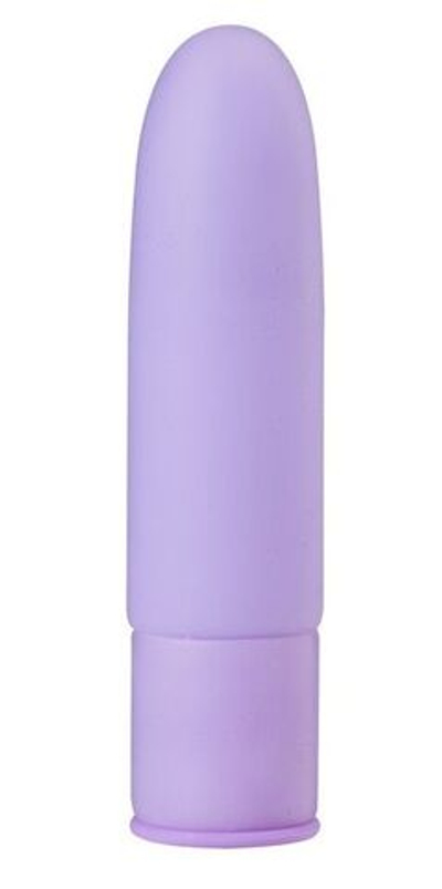 Сиреневый силиконовый мини-вибратор - 10 см. (Цвет: сиреневый)