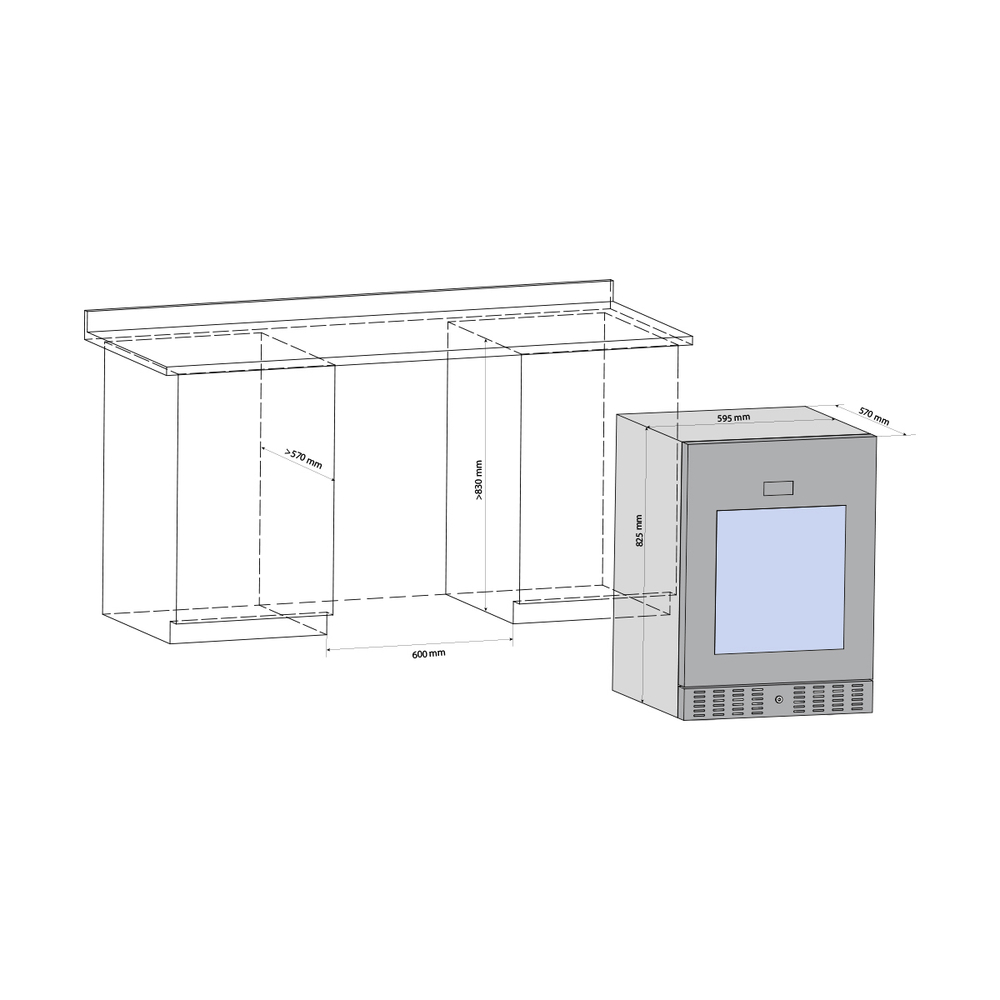 Винный шкаф Libhof CFD-46 white