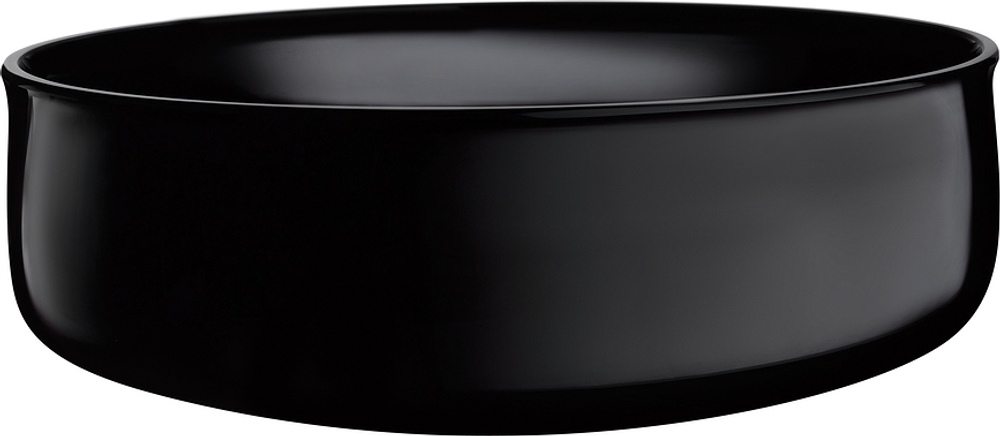 Салатник Nude Midnight, хрусталь, 21,9 см, чёрный
