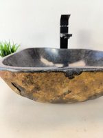 Раковина из речного камня RS-65961 45х37х16 из натурального камня