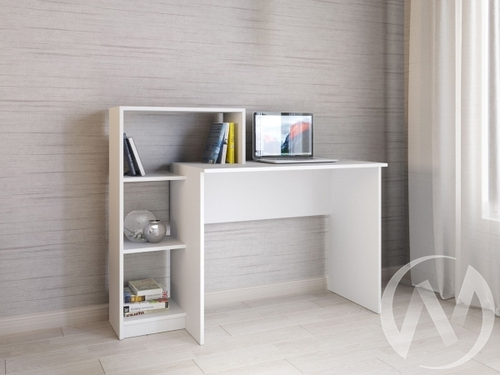 Стол компьютерный Квартет-2 (белый)